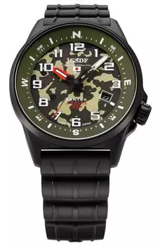 Часы JSDF Combat Solar Army Black [KENTEX] S715M-16 мужские зелёный