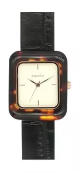 Часы Kalanchoe Square Acetic Bezel Watch BK Black [Подписаться] H05022A-1 Женские чёрный