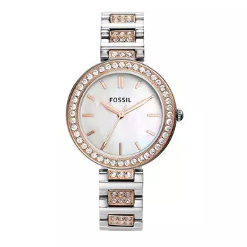 Часы KARLI BQ3337, серебристо-розовое золото [Fossil] женские и