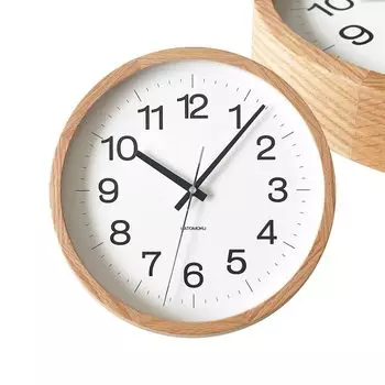 Часы KATOMOKU muku 16, настенные часы из дуба, непрерывная секундная стрелка, km-113OARC 306 мм (радиочасы)
