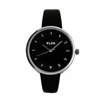 Часы KLON простые унисекс черные деловые KLON CONNECTION ELFIN FIRST 33 мм женские мужские [ЧЕРНАЯ ПОВЕРХНОСТЬ]