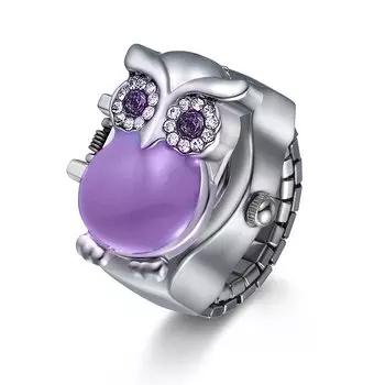 Часы-кольцо JEWELRYWE Простые часы с большим циферблатом Популярные водонепроницаемые аналоговые кварцевые деловые часы