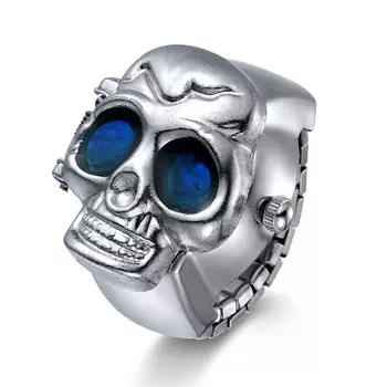 Часы-кольцо JEWELRYWE Простые часы с большим циферблатом Популярные водонепроницаемые аналоговые кварцевые деловые часы