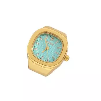 Часы-кольцо Модные квадратные часы в форме кольца Индивидуальность Креативное ретро-кольцо в стиле Электронные часы One Size