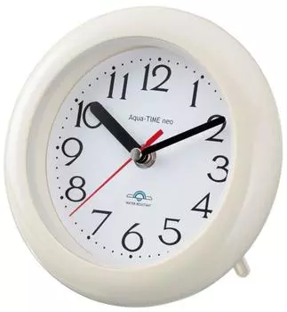 Часы Landex Bass Clock Analog водонепроницаемые 17 см Aquatime Neo можно использовать как подставку белого цвета YT5232WH