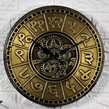 Часы Латунные Ручной работы Деревянные Настенные часы 12 дюймов