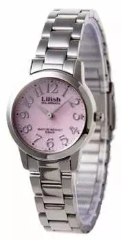 Часы Lilish Citizen Solar Pink Dial Silver из нержавеющей стали с коробкой для пары [Lilish] женские H997-901 [Товар]