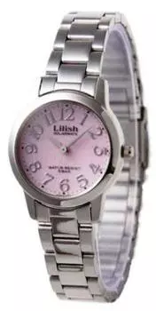Часы Lilish Citizen Solar Pink Dial Silver из нержавеющей стали с коробкой для пары [Lilish] женские H997-901 [Товар]