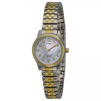 Часы Main Street Часы Main Street Silver Dial Brass Mineral Glass Quartz Watch Brand TW2W35300 Gold [TIMEX] Женские [Товар] золотой