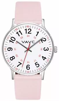 Часы медсестры VAVC для студентов-медиков, врачей, женщин, наручные часы с 24-часовым дисплеем, легко читаемые, 3 розовых цвета, 40 мм. ,