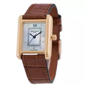 Часы MICHEL JURDAIN Diamond Pearl Solar Charging женские MJ-7100 (коричневый) коричневый
