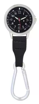 Часы Miffy с карабином FACE черные (светящиеся руки) [ST-TSMF0004]