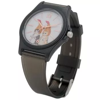 Часы mofusand Жареные креветки Прозрачный черный уретановый ремешок Черный [Fieldwork] MSD001-6 Женский чёрный