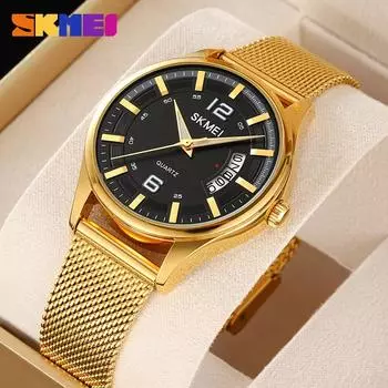 Часы Moment Beauty, мужские часы, высококачественные, из нержавеющей стали, с ремешком, с календарем, деловые часы, кварцевые часы