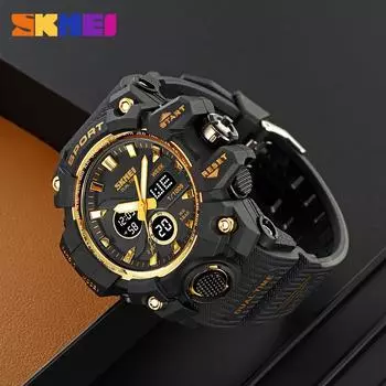 Часы Moment Beauty с двойным механизмом и двойным дисплеем, электронные часы для спорта на открытом воздухе, водонепроницаемые электронные часы для мужчин