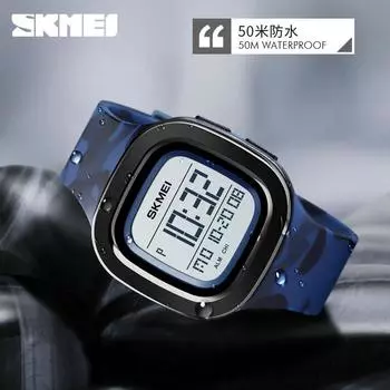 Часы Moment Beauty с одним дисплеем, мужские электронные часы, ультратонкие многофункциональные, для спорта на открытом воздухе, студенческие, камуфляжные, электронные часы с квадратным циферблатом