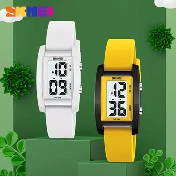 Часы Moment Beauty Watch Sports Transparent Shell Square Multifunction Electronic Watch Fashion Student Electronic Watch оранжевый