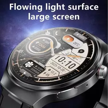 Часы Montre Connecte Smart Watch NFC Payment Round Touch Screen Ultra Smart Watch 2 En 1 серебряный