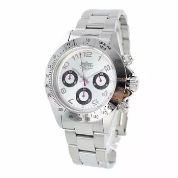 Часы Montres Collection Chronograph Silver из нержавеющей стали с водонепроницаемостью 10 АТМ [Коллекция Montres] Мужские MS-68199A-SV [Товар]