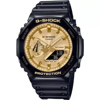 Часы мужские CASIO G-SHOCK GA-2100GB-1AJF [цветная модель серии G-SHOCK GA-2100] круглые черные