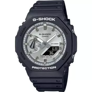 Часы мужские CASIO G-SHOCK GA-2100SB-1AJF [цветная модель серии G-SHOCK GA-2100] круглые черные