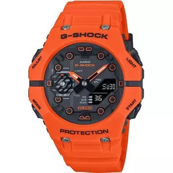 Часы мужские CASIO G-SHOCK GA-B001FL-4AJF [модель G-SHOCK оранжевого цвета] круглые, цвет оранжевый карбон *смола