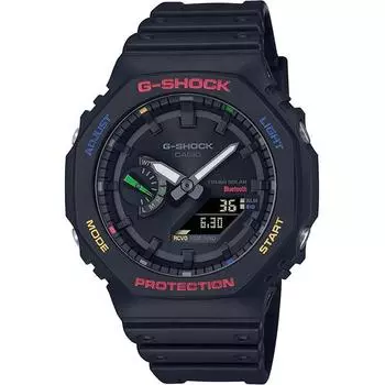 Часы мужские CASIO G-SHOCK GA-B2100FC-1AJF [серия G-SHOCK Multi color accents] круглые, черные