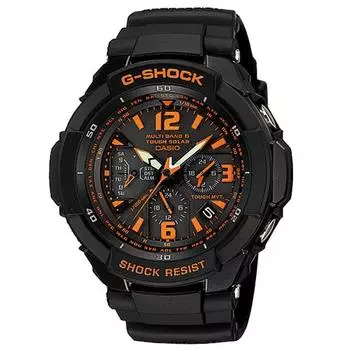 Часы мужские CASIO G-SHOCK GW-3000B-1AJF [SKY COCKPIT TOUGH MOVEMENT MULTIBAND6] круглые черные