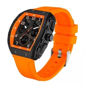 Часы мужские часы цифровые часы аналоговые часы водонепроницаемые деловые стильные силиконовые мужские часы с ремешком светодиодные часы многофункциональные