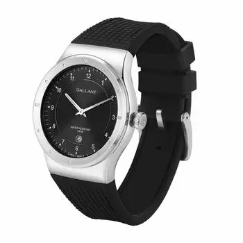 Часы мужские часы мужские швейцарские кварцевые аналоговые часы Easy Reader Date Display 5 ATM Waterproof 40 мм Casual Business Minimalist - Black