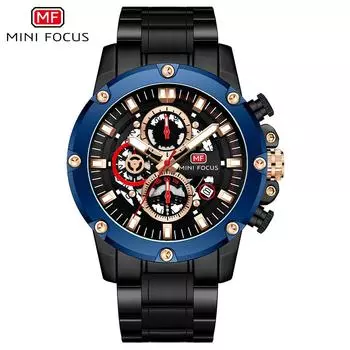 Часы мужские деловые водонепроницаемые кварцевые часы мужские часы со стальным ремешком