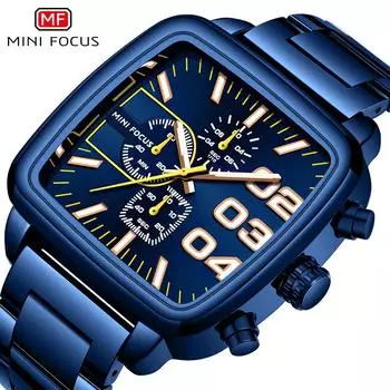 Часы мужские многофункциональные часы водонепроницаемые кварцевые часы светящийся стальной браслет мужские часы