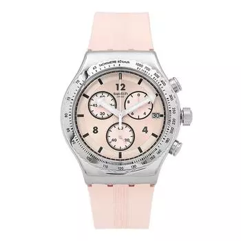 Часы мужские S из уретана SWatch YvS532 ESSential Poppinglyn розовые YVS532