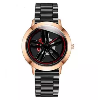 Часы мужские Un bel tocco Wrist Wheel Sports Round из нержавеющей стали с гарантией из ПУ в подарочной коробке 4 цвета, Часы, Дизайн, Тип, Ремешок, В комплекте, В комплекте,