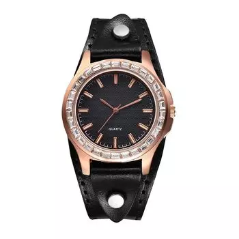 часы мужские женские водонепроницаемые : Часы на руку из кожи в стиле панк Классные классические часы с имитацией кварца унисекс с регулируемым ремнем Удобны в использовании