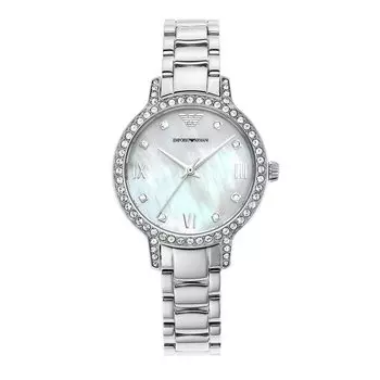 Часы NA AR11484 Silver [Emporio Armani] женские серебряный