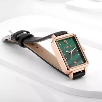 Часы на поясе, маленькие зеленые часы, кварцевые часы, женские часы для студентов