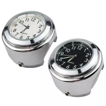 Часы на руль мотоцикла, крепление на руль, часть часов с гаечным ключом