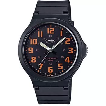 Часы наручные CASIO MW-240-4BJF стандарт Black Orange NEW из Японии
