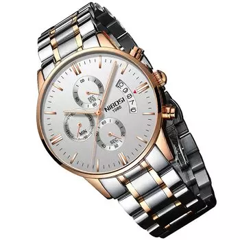 Часы наручные часы с большим циферблатом хронограф бизнес-бренд аналоговые стильные повседневные металлические часы из нержавеющей стали джентльменские часы дата флуоресцентный роскошный подарок на день