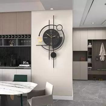 Часы, настенные часы для гостиной, современные легкие роскошные часы, высококачественные настенные украшения, декоративные часы для дома и ресторана, креативные бесшумные настенные часы