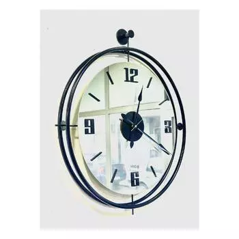 Часы Настенные часы Tinatti Black 48 Зеркальные настенные часы