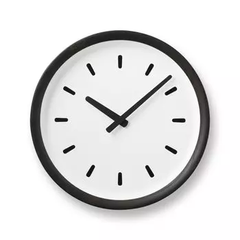 Часы настенные Lemnos Analog Basin Line из натурального дерева Chestnut Basin Line из черного BK Lemnos PIL23-05