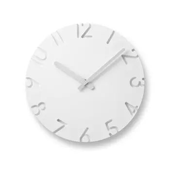 Часы настенные Lemnos аналоговые резные белые РЕЗНЫЕ арабские диаметр 24 см NTL10-04A Lemnos белые