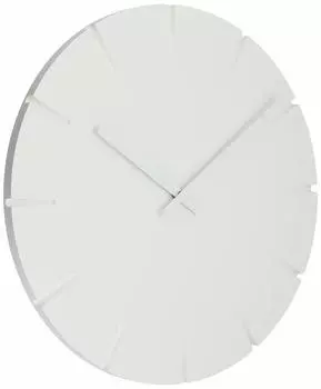 Часы настенные Lemnos аналоговые резные CARVED line Lemnos 30.5см NTL10-19C белый
