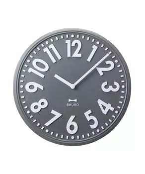 Часы настенные рельефные BRUNO, угольные, без размера BCW049-CH древесный уголь