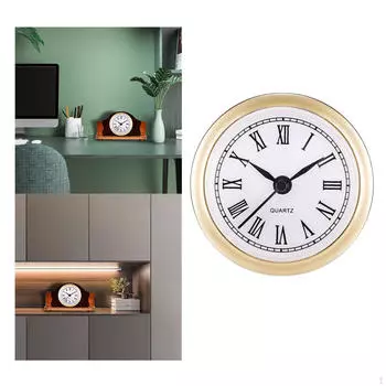 Часы настенные с римскими цифрами, с батарейным питанием, без тикающего обода, декоративные для Golden
