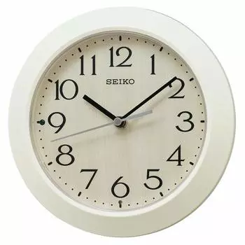 Часы настенные Seiko Clock Double Use Table Clock Natural Radio Analog Ivory Body Diameter x KX245A Size 20.3 4.4cm