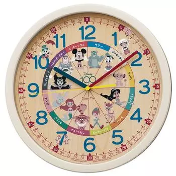 Часы настенные Seiko обучающие аналоговые персонажи Disney Time Disney Mickey Mouse Mickey Friends Ivory Диаметр 311 x 39 мм FW812C &