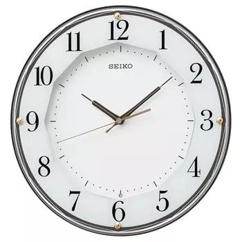 Часы настенные Seiko радиочасы аналоговые коричневые металлические KX213B SEIKO коричневый